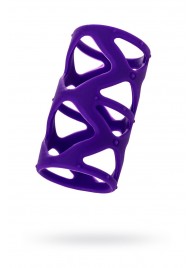 Фиолетовая насадка-сетка на пенис - 7,5 см. - A-toys - в Барнауле купить с доставкой