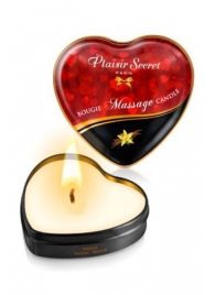 Массажная свеча с ароматом ванили Bougie Massage Candle - 35 мл. - Plaisir Secret - купить с доставкой в Барнауле