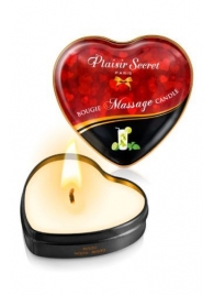 Массажная свеча с ароматом мохито Bougie Massage Candle - 35 мл. - Plaisir Secret - купить с доставкой в Барнауле