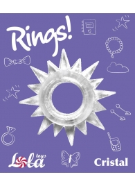 Прозрачное эрекционное кольцо Rings Cristal - Lola Games - в Барнауле купить с доставкой