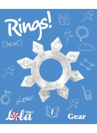 Прозрачное эрекционное кольцо Rings Gear - Lola Games - в Барнауле купить с доставкой