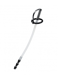 Силиконовый уретральный плаг со сменными фиксирующими кольцами Metal - ToyFa - купить с доставкой в Барнауле