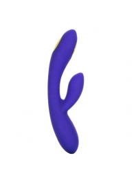 Фиолетовый вибратор с функцией электростимуляции Intimate E-Stimulator Dual Wand - 21,5 см. - California Exotic Novelties - купить с доставкой в Барнауле