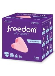 Женские гигиенические тампоны без веревочки FREEDOM normal - 3 шт. - Freedom - купить с доставкой в Барнауле