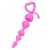 Розовая силиконовая анальная цепочка Sweety - 18,5 см. - ToyFa в Барнауле Розовая силиконовая анальная цепочка Sweety - 18,5 см. - ToyFa