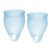 Набор голубых менструальных чаш Feel confident Menstrual Cup - Satisfyer - купить с доставкой в Барнауле