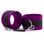 Фиолетово-черные наручники My rules на сцепке - БДСМ Арсенал - купить с доставкой в Барнауле