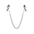 Зажимы для сосков с фиолетовой цепочкой Sweet Caress Nipple Chain - Sweet Caress - купить с доставкой в Барнауле