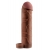 Коричневая насадка с кольцом Perfect 2 Extension with Ball Strap - 19 см. - Pipedream - в Барнауле купить с доставкой