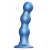 Голубая насадка Strap-On-Me Dildo Plug Balls size L - Strap-on-me - купить с доставкой в Барнауле