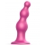 Розовая насадка Strap-On-Me Dildo Plug Beads size S - Strap-on-me - купить с доставкой в Барнауле