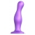 Фиолетовая насадка Strap-On-Me Dildo Plug Curvy size L - Strap-on-me - купить с доставкой в Барнауле