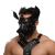 Черная кожаная маска «Собака» - Crazy Handmade - купить с доставкой в Барнауле