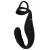 Черное эрекционное кольцо со стимуляцией промежности и анальной пробкой Cock Ring with RC Prostate Plug - Orion - в Барнауле купить с доставкой