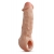 Телесная насадка-удлинитель Intrepid 9.25 Inch Realistic Penis Extender Sleeve - 23,5 см. - Blush Novelties - в Барнауле купить с доставкой