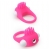Розовое эрекционное кольцо с щеточкой LIT-UP SILICONE STIMU RING 5 - Dream Toys - в Барнауле купить с доставкой