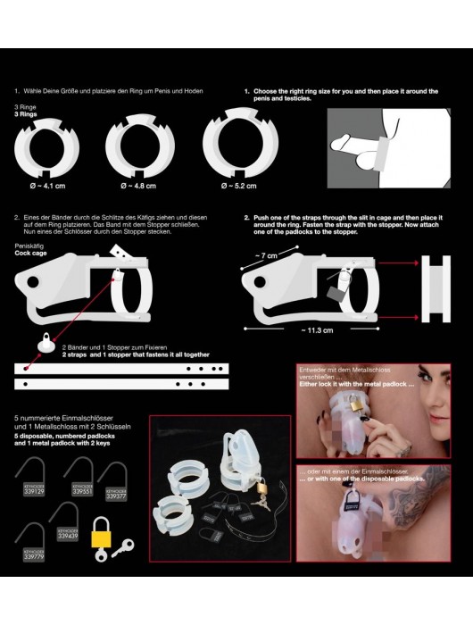 Набор для мужского пояса верности Cock Cage Set - Orion - купить с доставкой в Барнауле