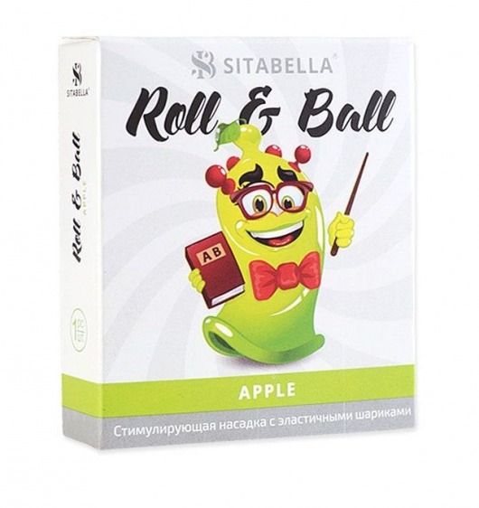 Стимулирующий презерватив-насадка Roll   Ball Apple - Sitabella - купить с доставкой в Барнауле