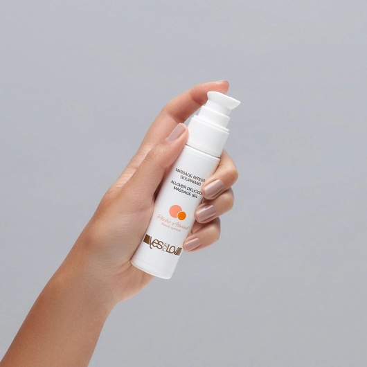 Универсальный массажный гель-смазка Allover Delicious Massage Gel с ароматом персика и аброкоса - 50 мл. - YESforLOV - купить с доставкой в Барнауле