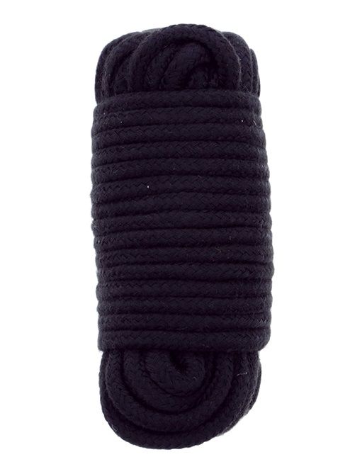 Черная веревка для связывания BONDX LOVE ROPE - 10 м. - Dream Toys - купить с доставкой в Барнауле