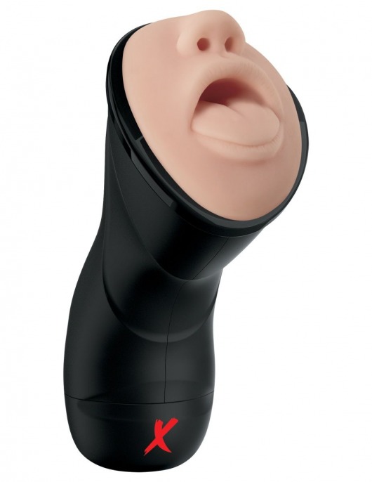 Мастурбатор-ротик Deep Throat Vibrating Stroker - Pipedream - в Барнауле купить с доставкой