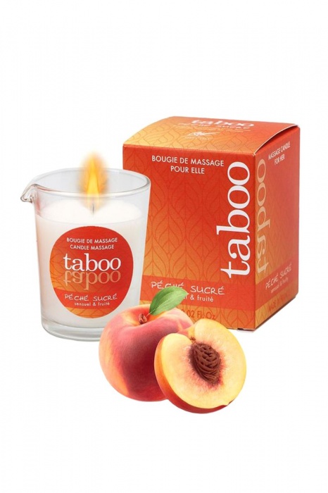 Массажное аромамасло с афродизиаками для женщин RUF Taboo Peche sucre - 60 гр. - RUF - купить с доставкой в Барнауле