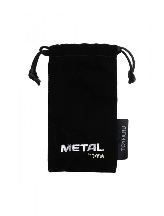 Серебристая коническая анальная пробка с красным кристаллом-сердечком - 7 см. - ToyFa - купить с доставкой в Барнауле