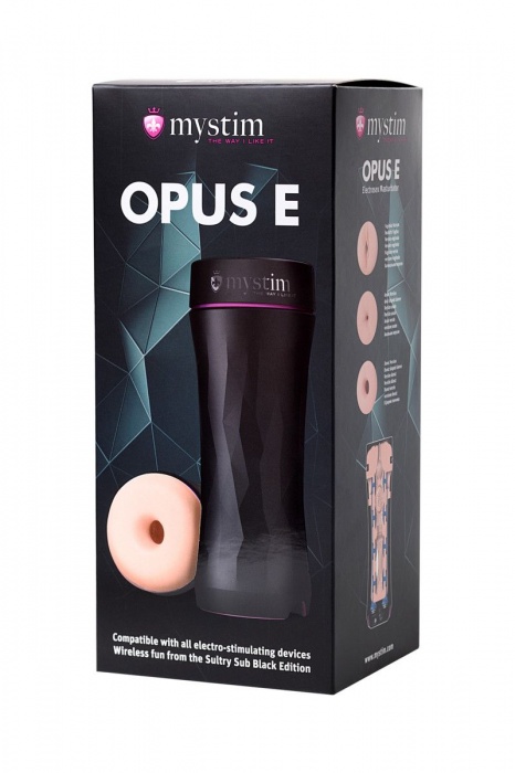 Мастурбатор-анус Opus E Donut с возможностью подключения электростимуляции - MyStim - купить с доставкой в Барнауле