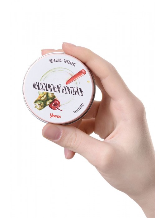 Массажная свеча «Массажный коктейль» с ароматом пина колады - 30 мл. - ToyFa - купить с доставкой в Барнауле