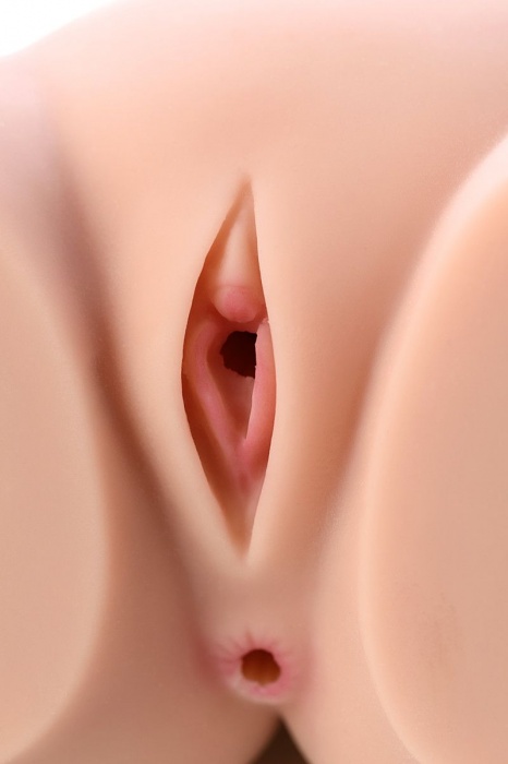 Мастурбатор-полуторс Cherry с вибрацией и двумя любовными тоннелями - KOKOS - в Барнауле купить с доставкой