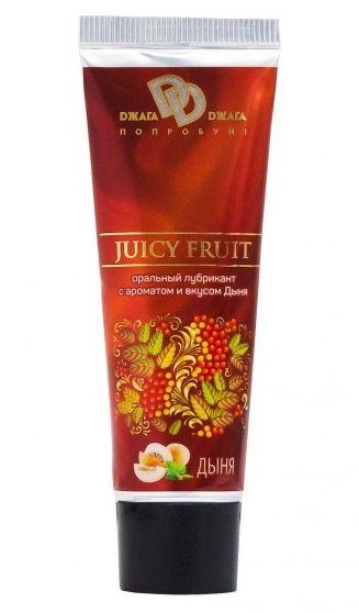 Интимный съедобный лубрикант JUICY FRUIT с ароматом дыни - 30 мл. - БиоМед - купить с доставкой в Барнауле