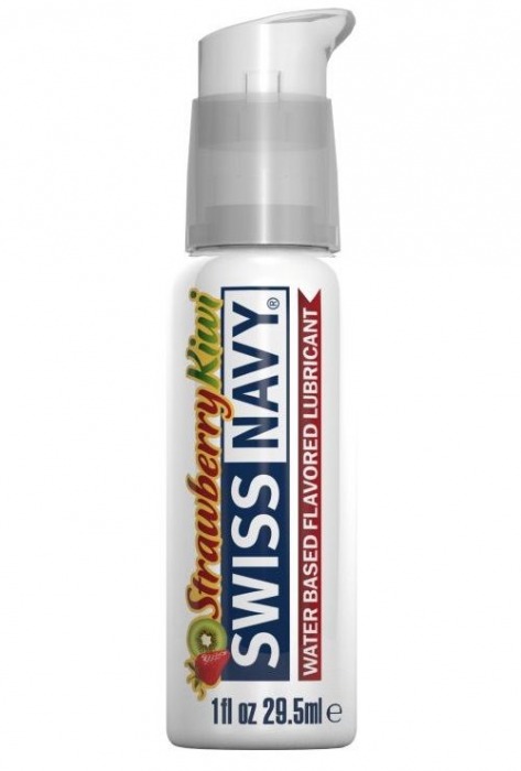 Лубрикант Swiss Navy Strawberry Kiwi Lube с ароматом клубники и киви - 29,5 мл. - Swiss navy - купить с доставкой в Барнауле