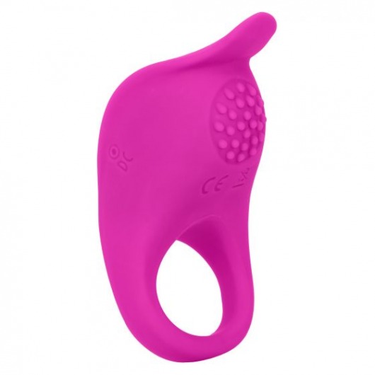 Ярко-розовое эрекционное виброкольцо Silicone Rechargeable Teasing Enhancer - California Exotic Novelties - в Барнауле купить с доставкой