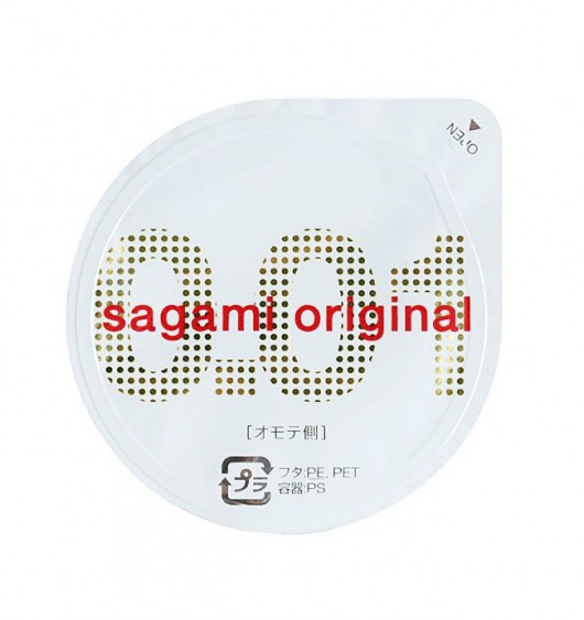 Супертонкий презерватив Sagami Original 0.01 - 1 шт. - Sagami - купить с доставкой в Барнауле