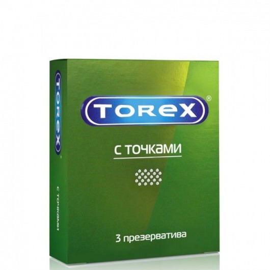 Текстурированные презервативы Torex  С точками  - 3 шт. - Torex - купить с доставкой в Барнауле