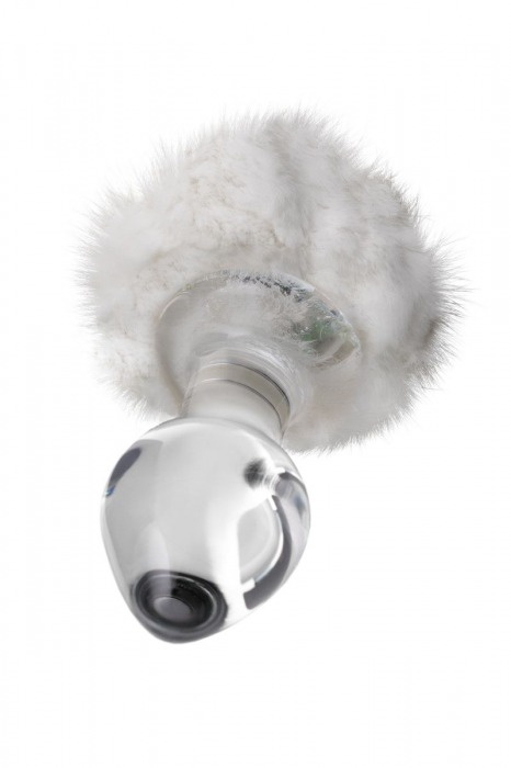 Стеклянная анальная втулка с хвостиком - 9,5 см. - Sexus - купить с доставкой в Барнауле