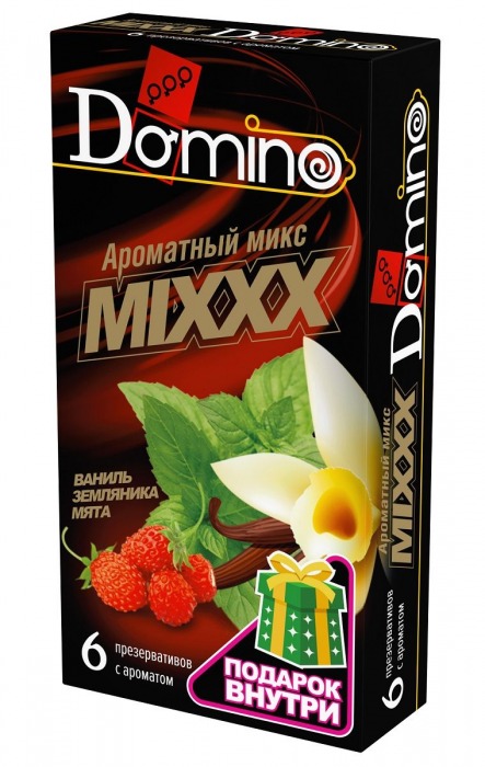 Ароматизированные презервативы DOMINO  Ароматный микс  - 6 шт. - Domino - купить с доставкой в Барнауле