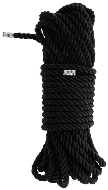 Черная веревка для бондажа BONDAGE ROPE - 10 м. - Dream Toys - купить с доставкой в Барнауле