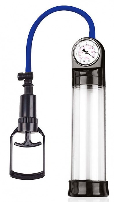 Прозрачная вакуумная помпа Sex Expert с манометром - Sex Expert - в Барнауле купить с доставкой