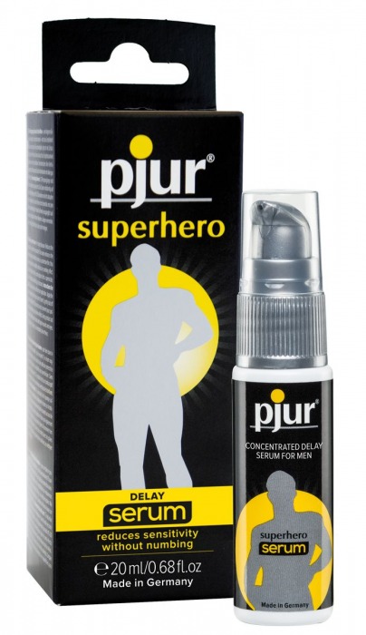 Сыворотка-пролонгатор pjur SUPERHERO Delay Serum - 20 мл. - Pjur - купить с доставкой в Барнауле