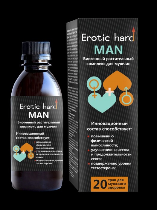 Мужской биогенный концентрат для усиления эрекции Erotic hard Man - 250 мл. - Erotic Hard - купить с доставкой в Барнауле