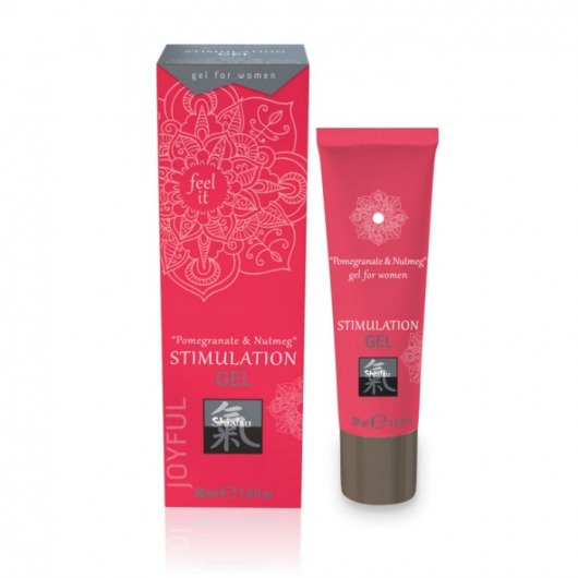 Возбуждающий интимный гель для двоих STIMULATION GEL Pomegranate   Nutmeg - 30 мл. - Shiatsu - купить с доставкой в Барнауле