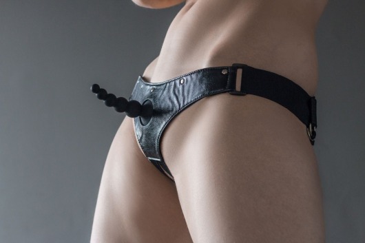 Черные трусики Better с анальной насадкой - 8 см. - Lola Games - купить с доставкой в Барнауле