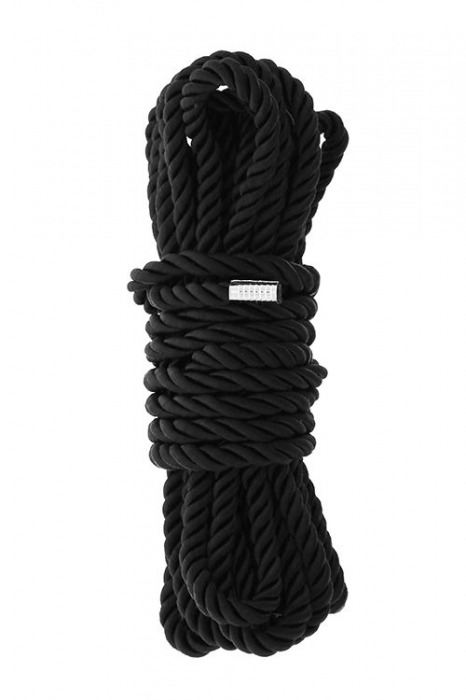 Черная веревка для шибари DELUXE BONDAGE ROPE - 5 м. - Dream Toys - купить с доставкой в Барнауле