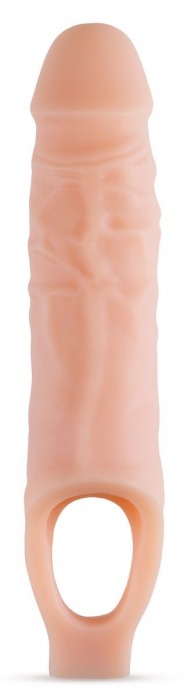 Телесный реалистичный фаллоудлинитель 9 Inch Silicone Cock Sheath Penis Extender - 22,86 см. - Blush Novelties - в Барнауле купить с доставкой