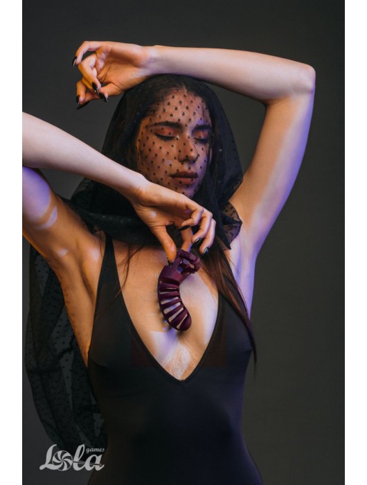 Мужской пояс верности бордового цвета Romello - Lola Games - купить с доставкой в Барнауле