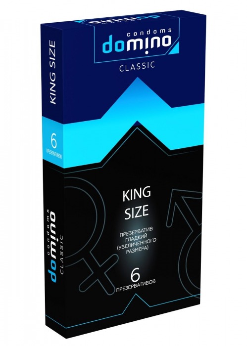 Презервативы увеличенного размера DOMINO Classic King size - 6 шт. - Domino - купить с доставкой в Барнауле