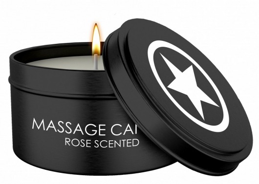 Массажная свеча с ароматом розы Massage Candle - Shots Media BV - купить с доставкой в Барнауле