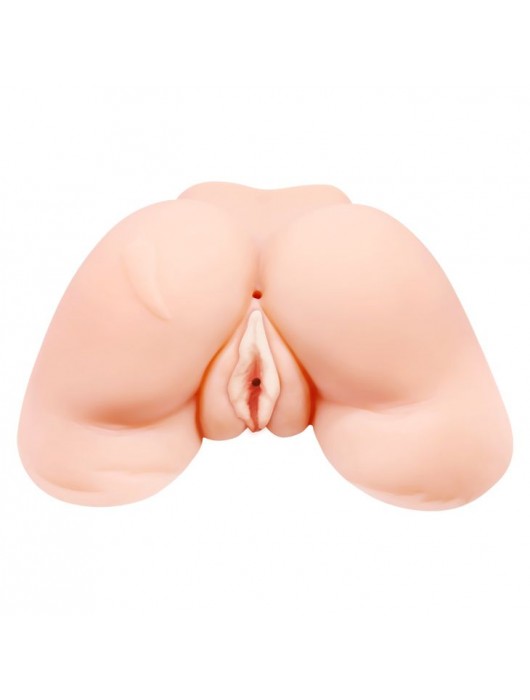 Телесная вибровагина Julie с 2 рабочими отверстиями - Baile - в Барнауле купить с доставкой