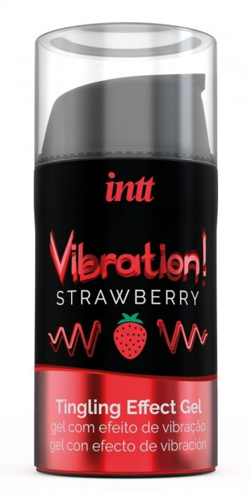 Жидкий интимный гель с эффектом вибрации Vibration! Strawberry - 15 мл. - INTT - купить с доставкой в Барнауле